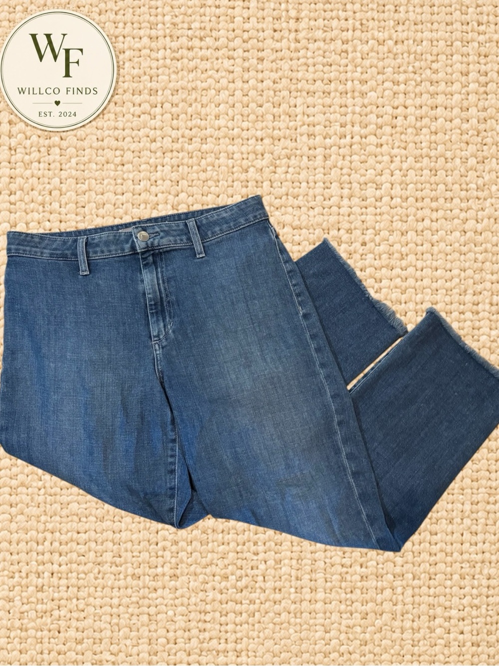 Joe’s Jeans The Jane Women’s High Rise Straight Crop Jeans Size 28 Raw Hem